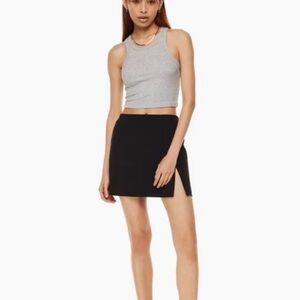Sunday Best Tatiana Black Skirt with Side Slit Aritzia